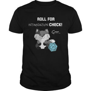 Roll For Intimidation Check Dd Shirt